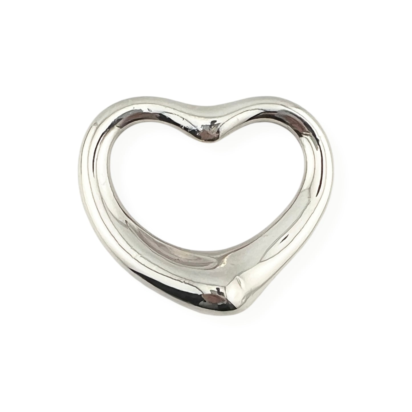 Vintage Tiffany & Co Heart Pendant Silver