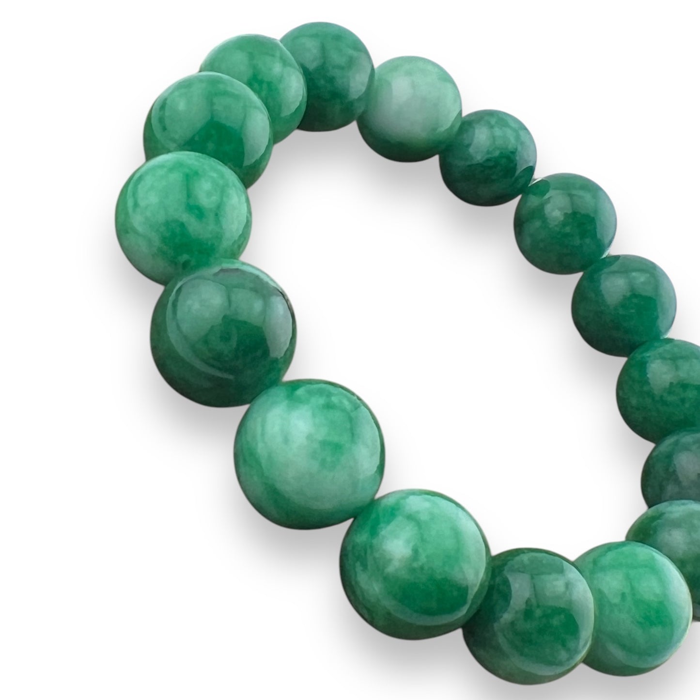 Jade Bead Stretch Bracelet