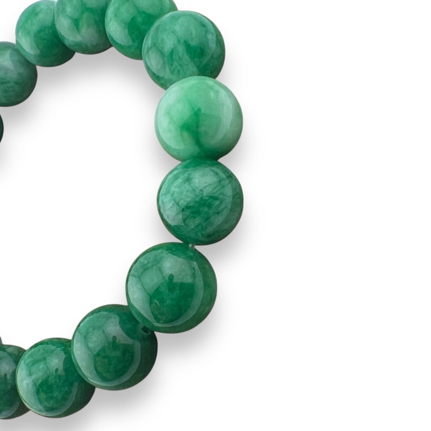 Jade Bead Stretch Bracelet