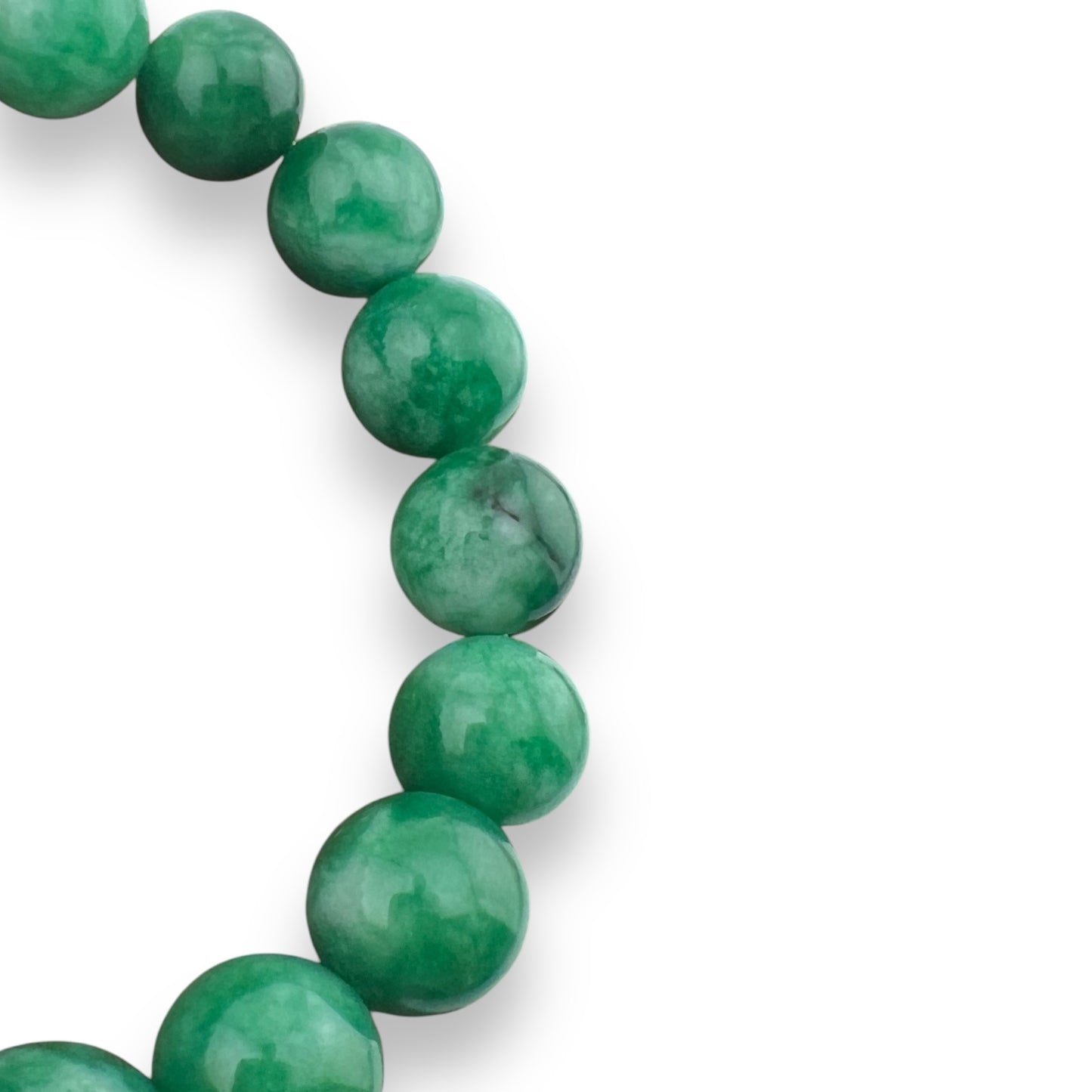 Jade Bead Stretch Bracelet