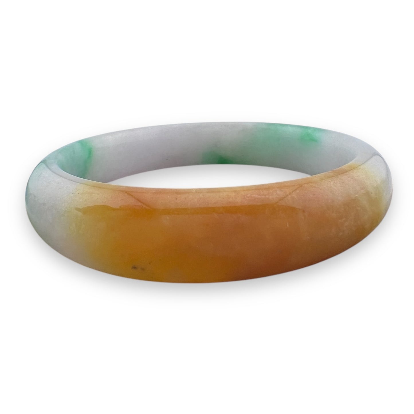 Jade Tri-Color Bangle Bracelet