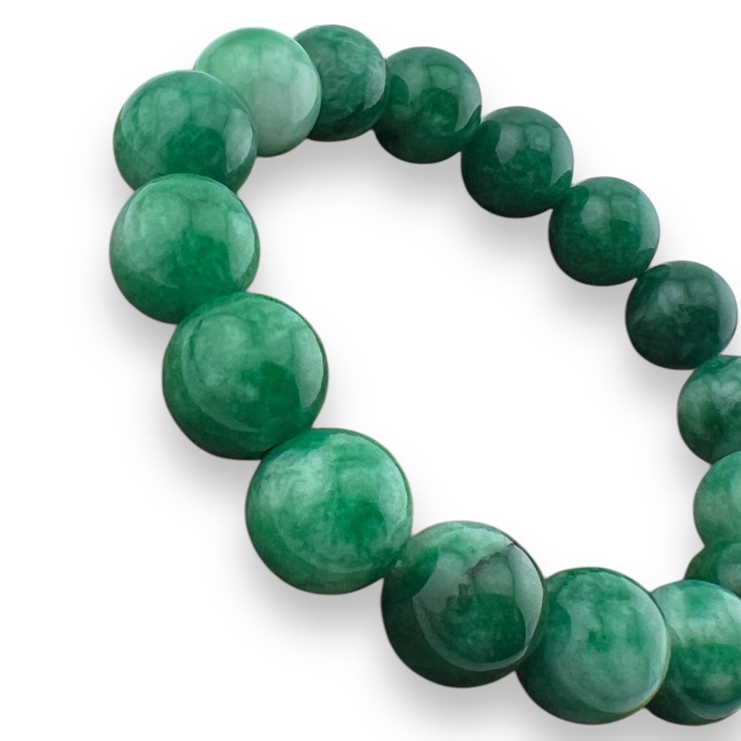 Jade Bead Stretch Bracelet