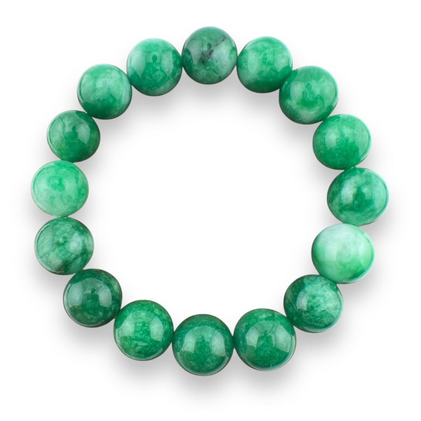 Jade Bead Stretch Bracelet