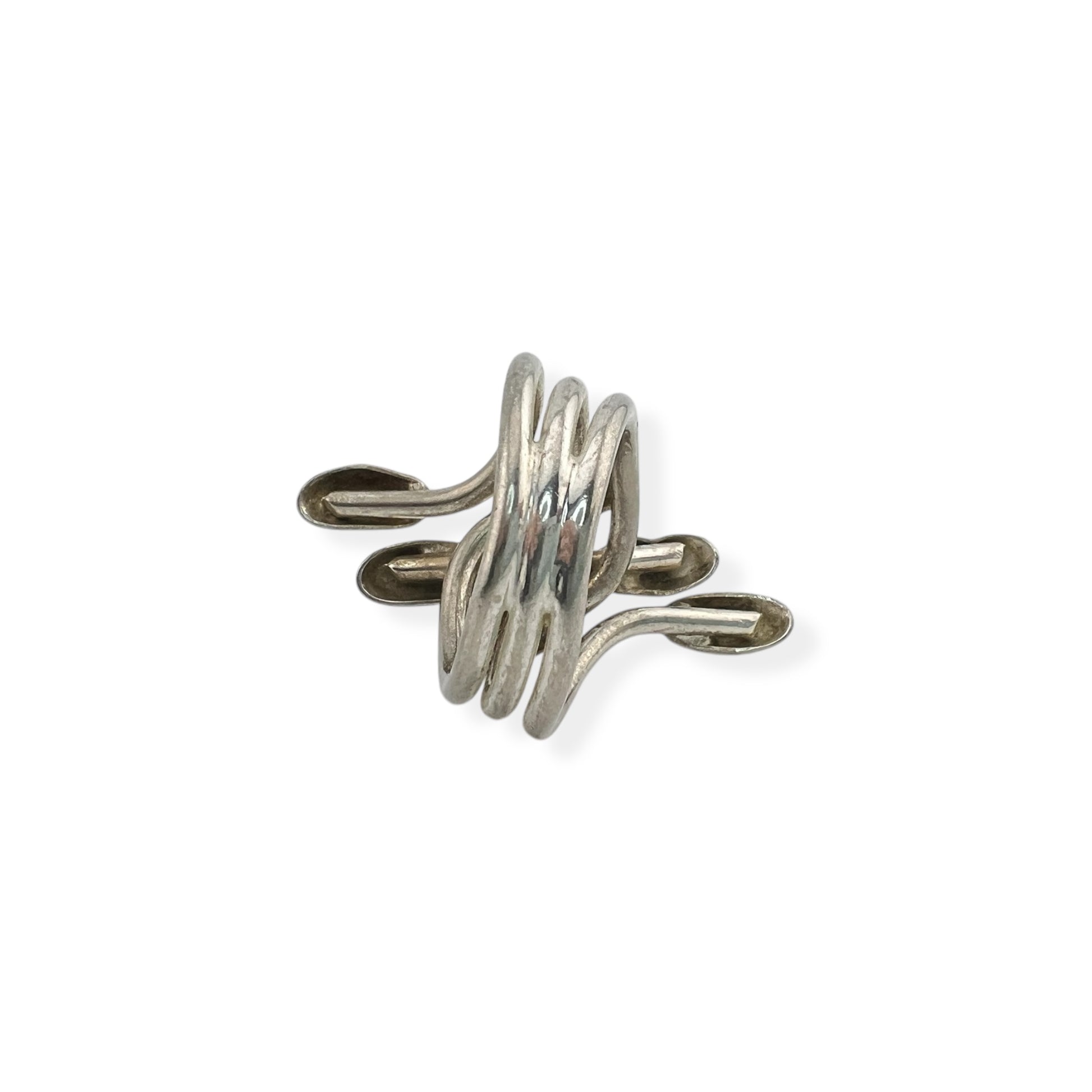 Vintage Abstract Silver Ring
