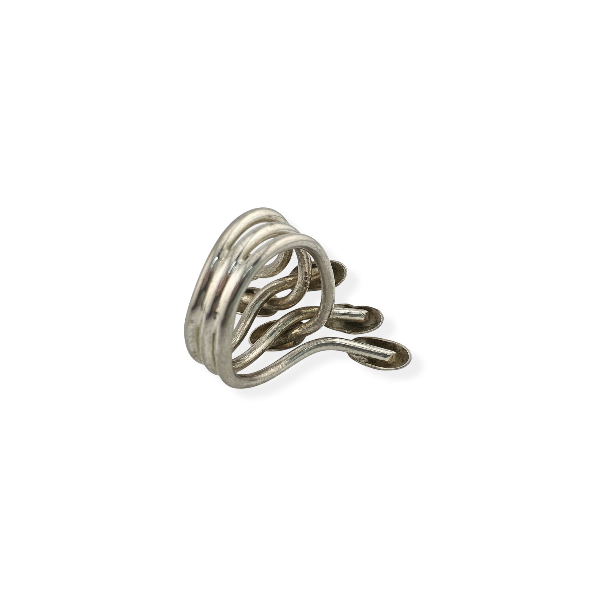 Vintage Abstract Silver Ring