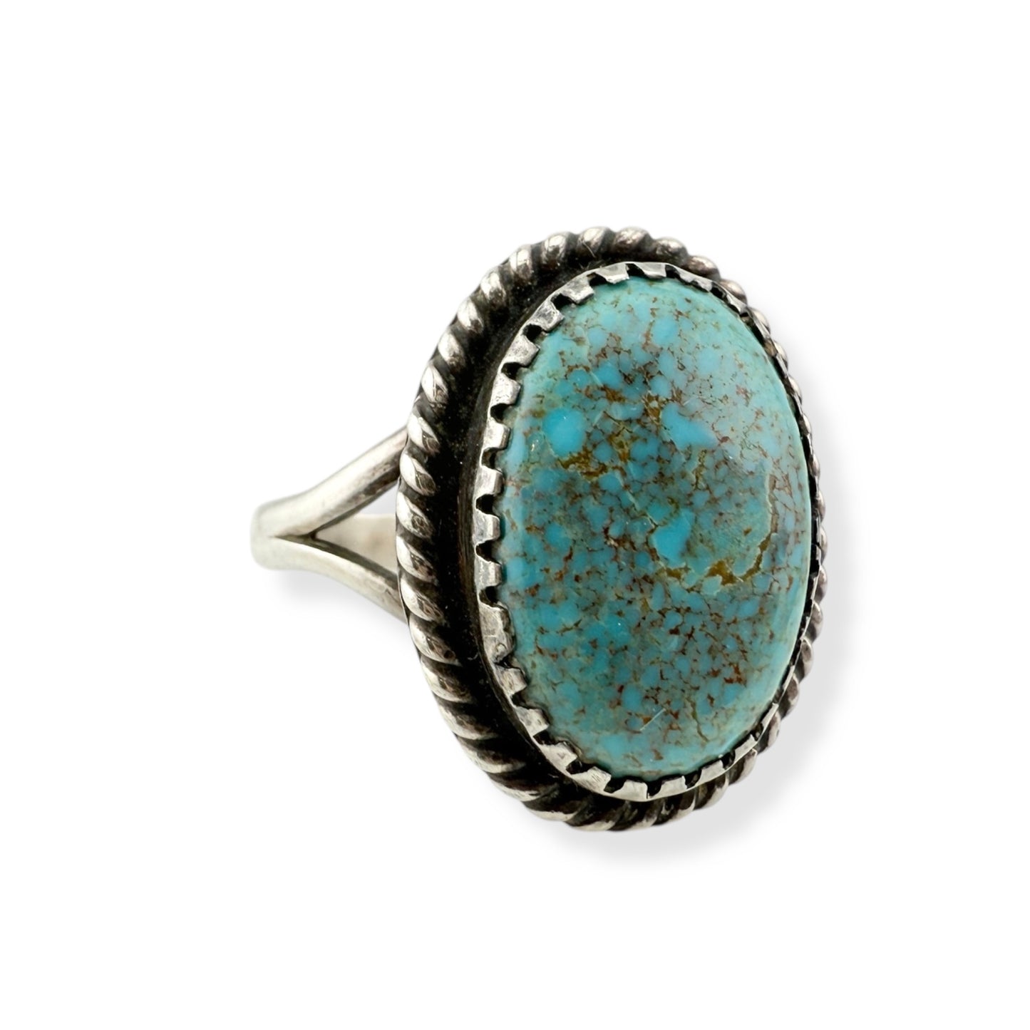 Vintage Navajo Turquoise and Sterling Silver Ring