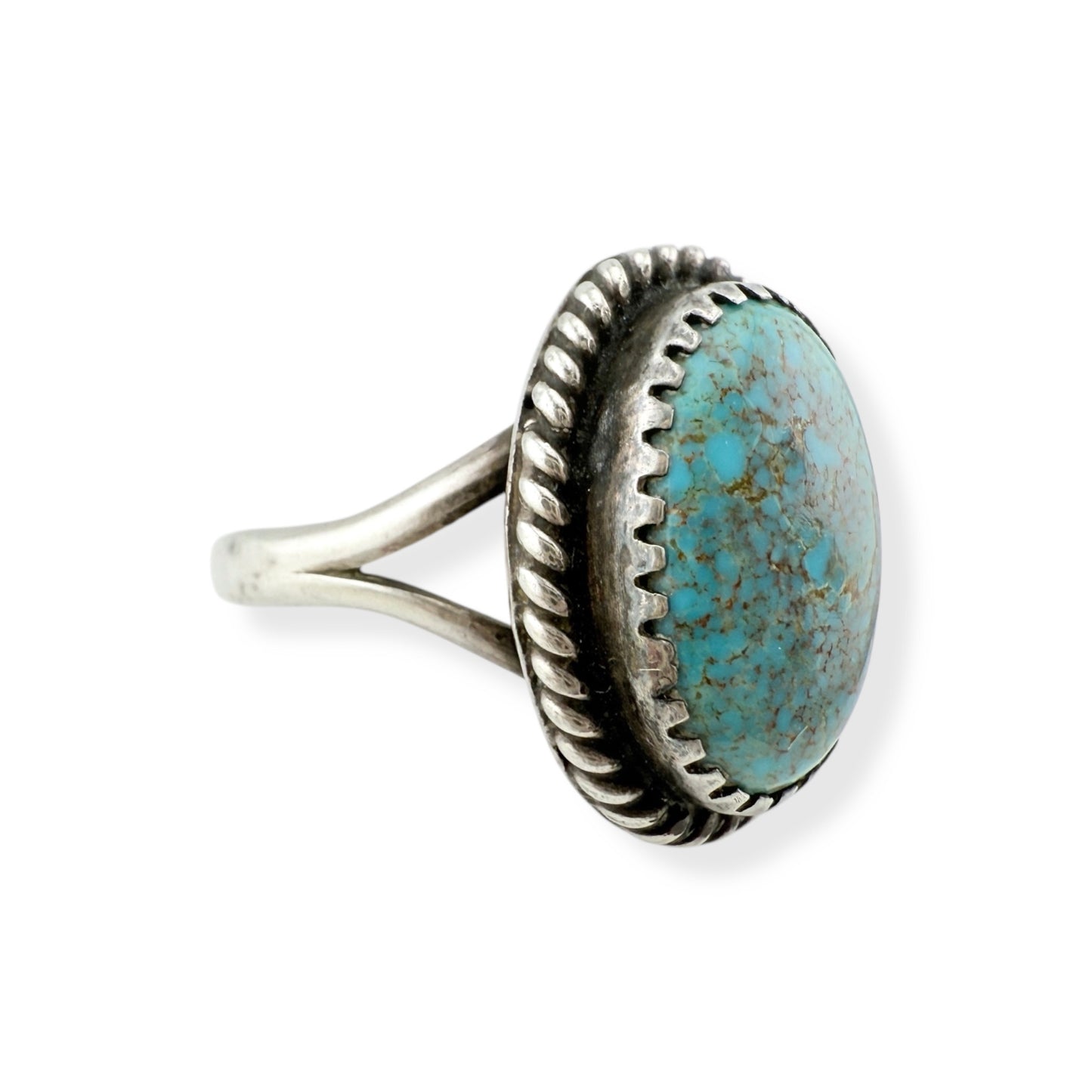 Vintage Navajo Turquoise and Sterling Silver Ring