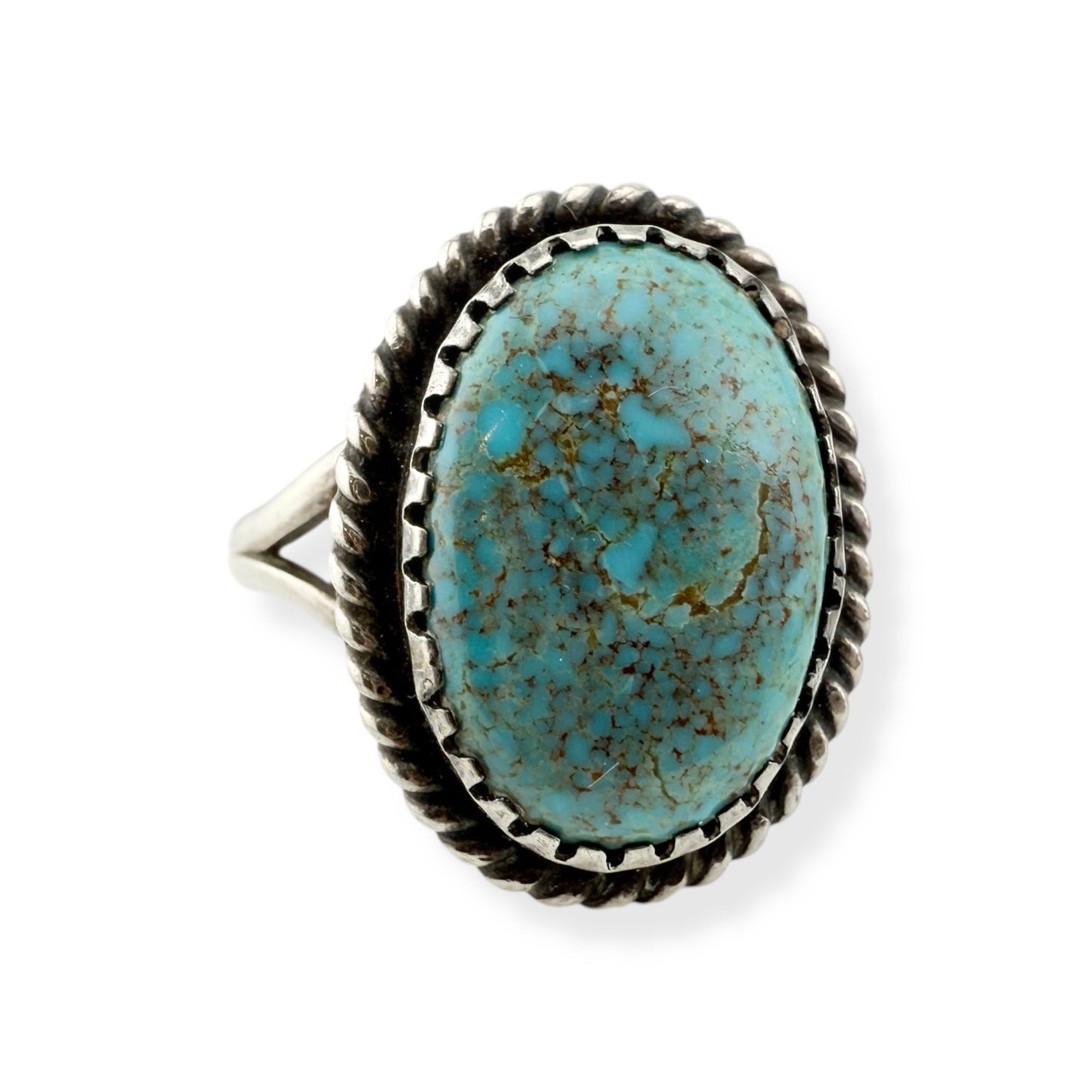 Vintage Navajo Turquoise and Sterling Silver Ring