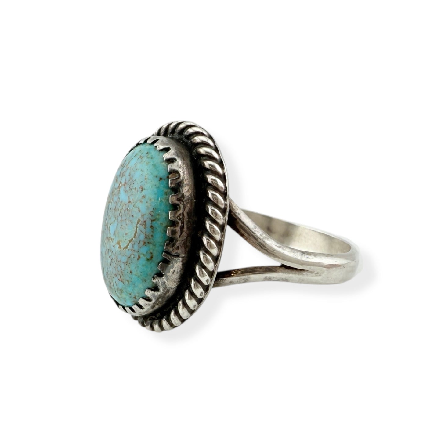 Vintage Navajo Turquoise and Sterling Silver Ring