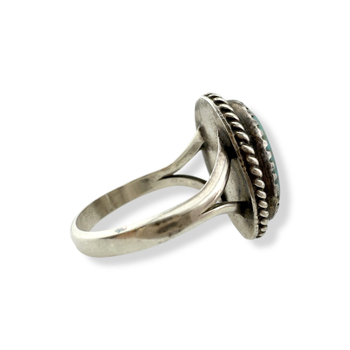 Vintage Navajo Turquoise and Sterling Silver Ring