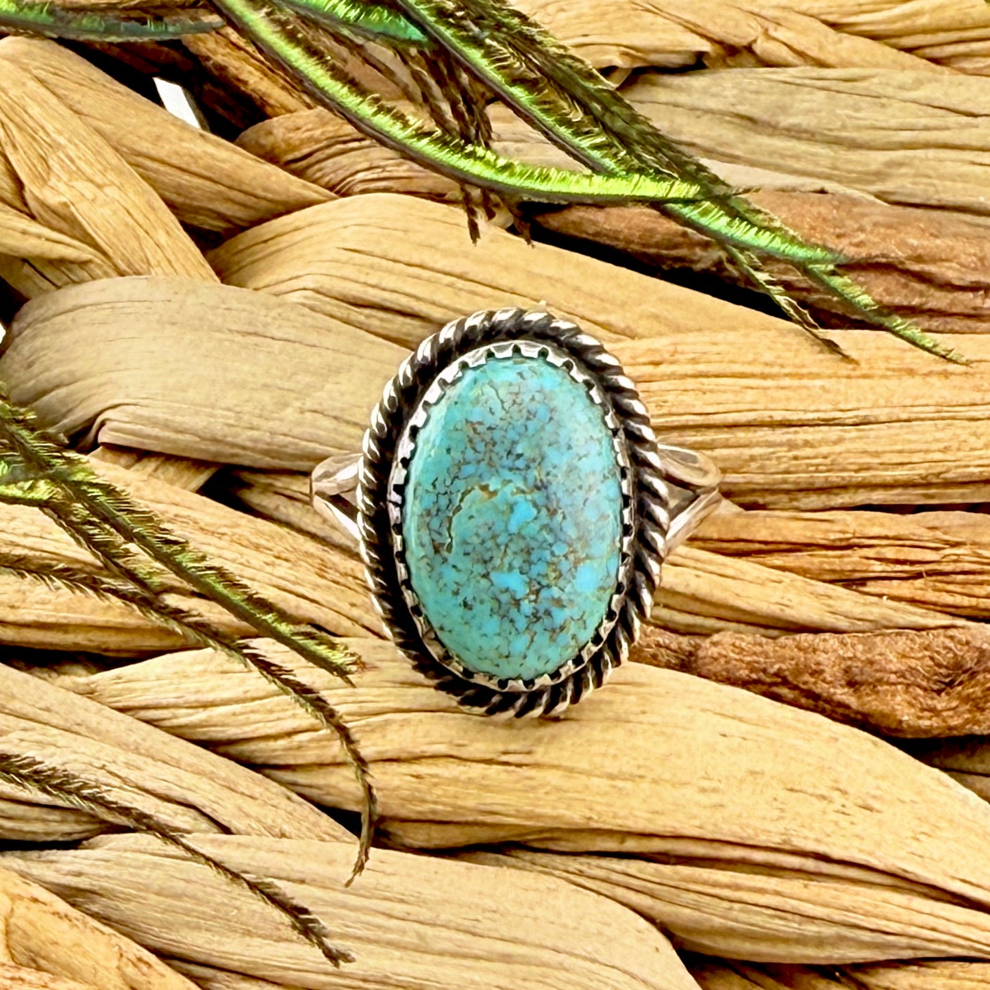 Vintage Navajo Turquoise and Sterling Silver Ring