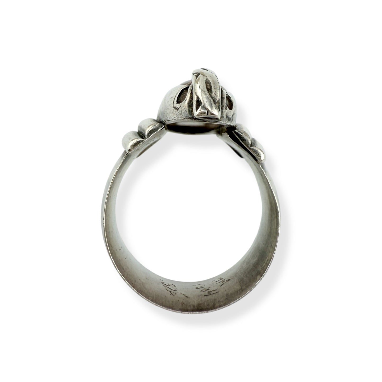 Vintage Sterling Silver & Rutilated Quartz Ring - JM, 1994