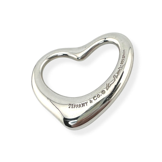Vintage Tiffany & Co Heart Pendant Silver