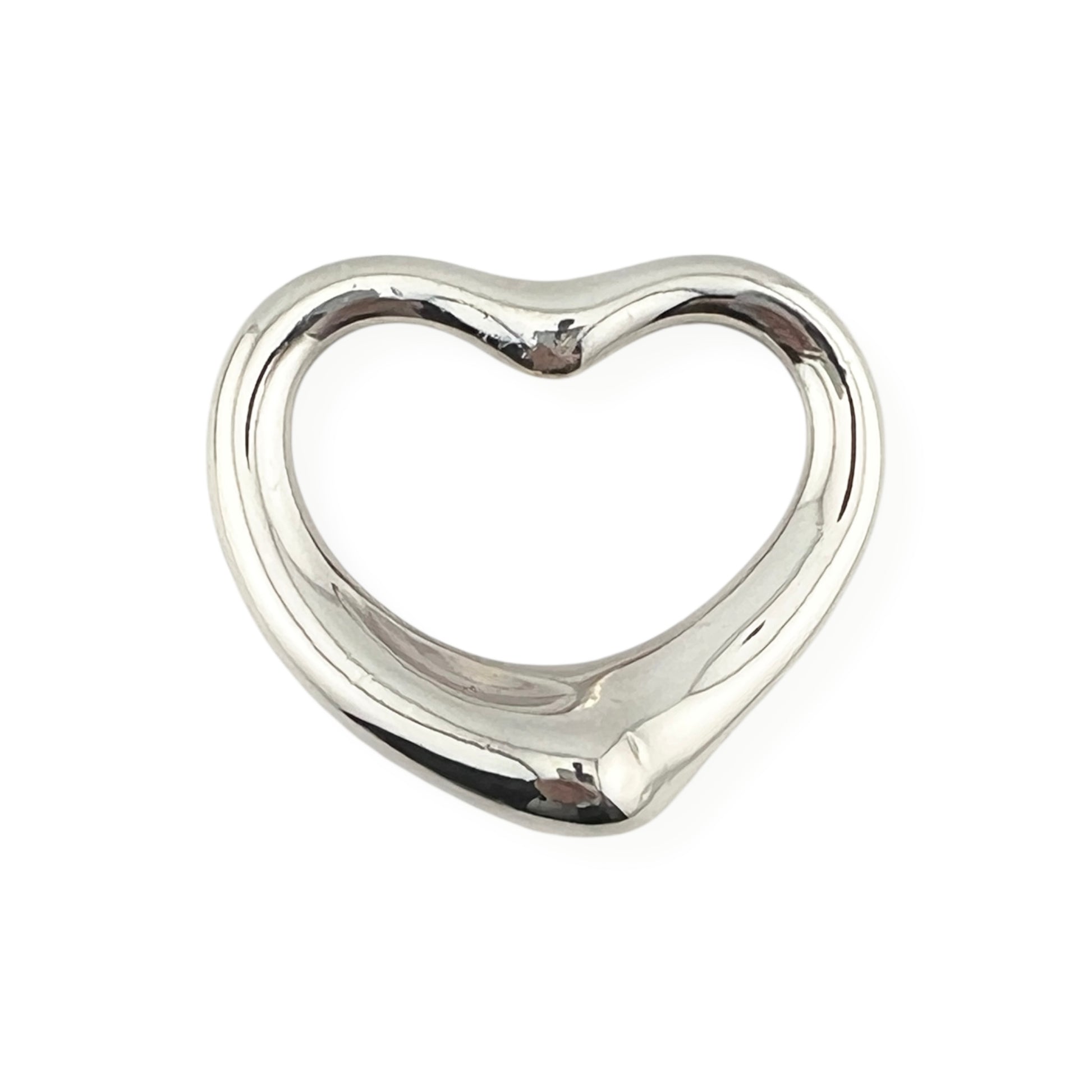 Vintage Tiffany & Co Heart Pendant Silver