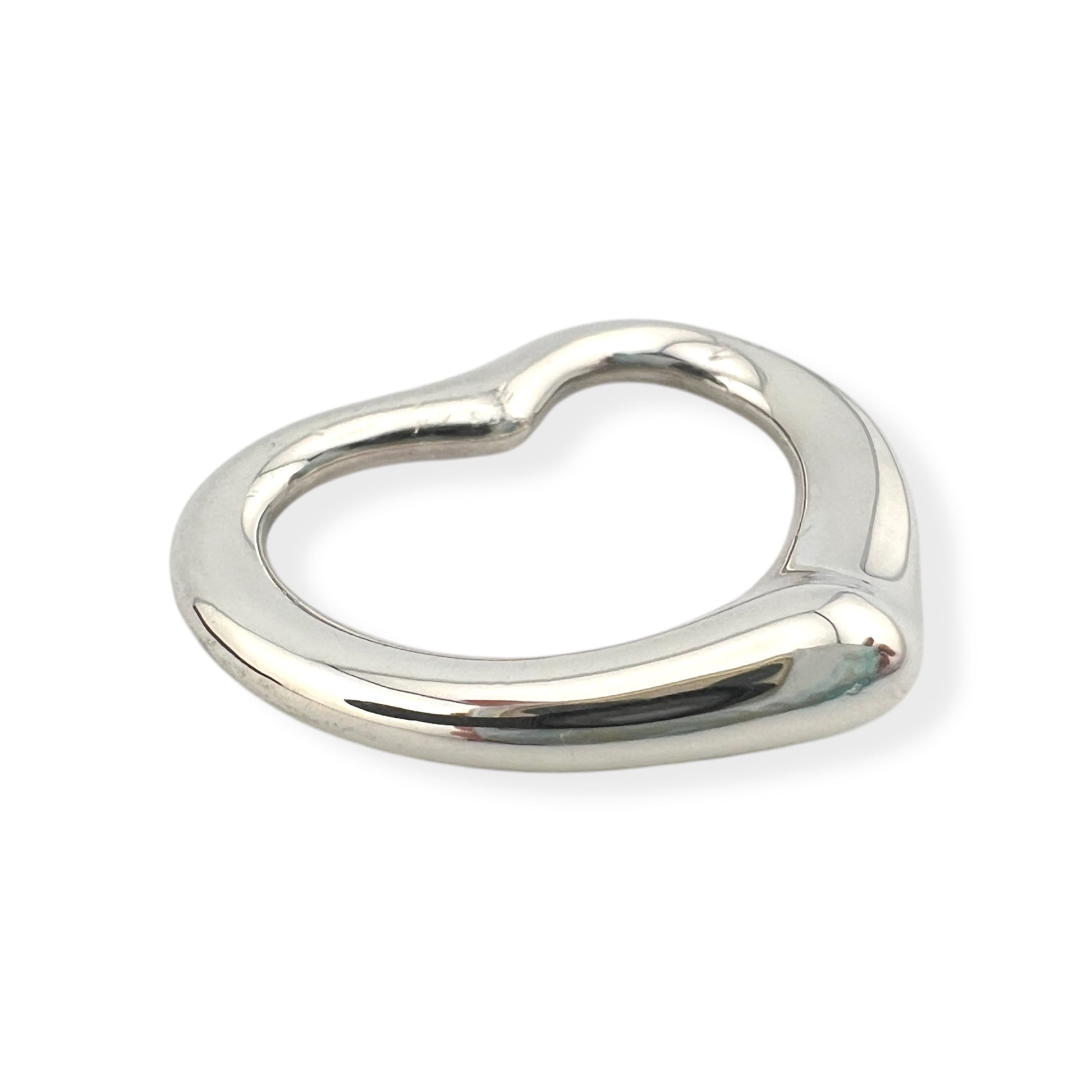 Vintage Tiffany & Co Heart Pendant Silver